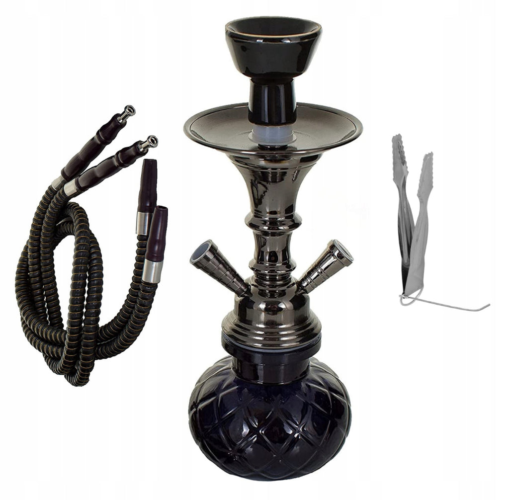 Mini Shisha Premium 28cm – Kompletny Zestaw z Wężem i Szczypcami | Szybka Dostawa 1–3 dni