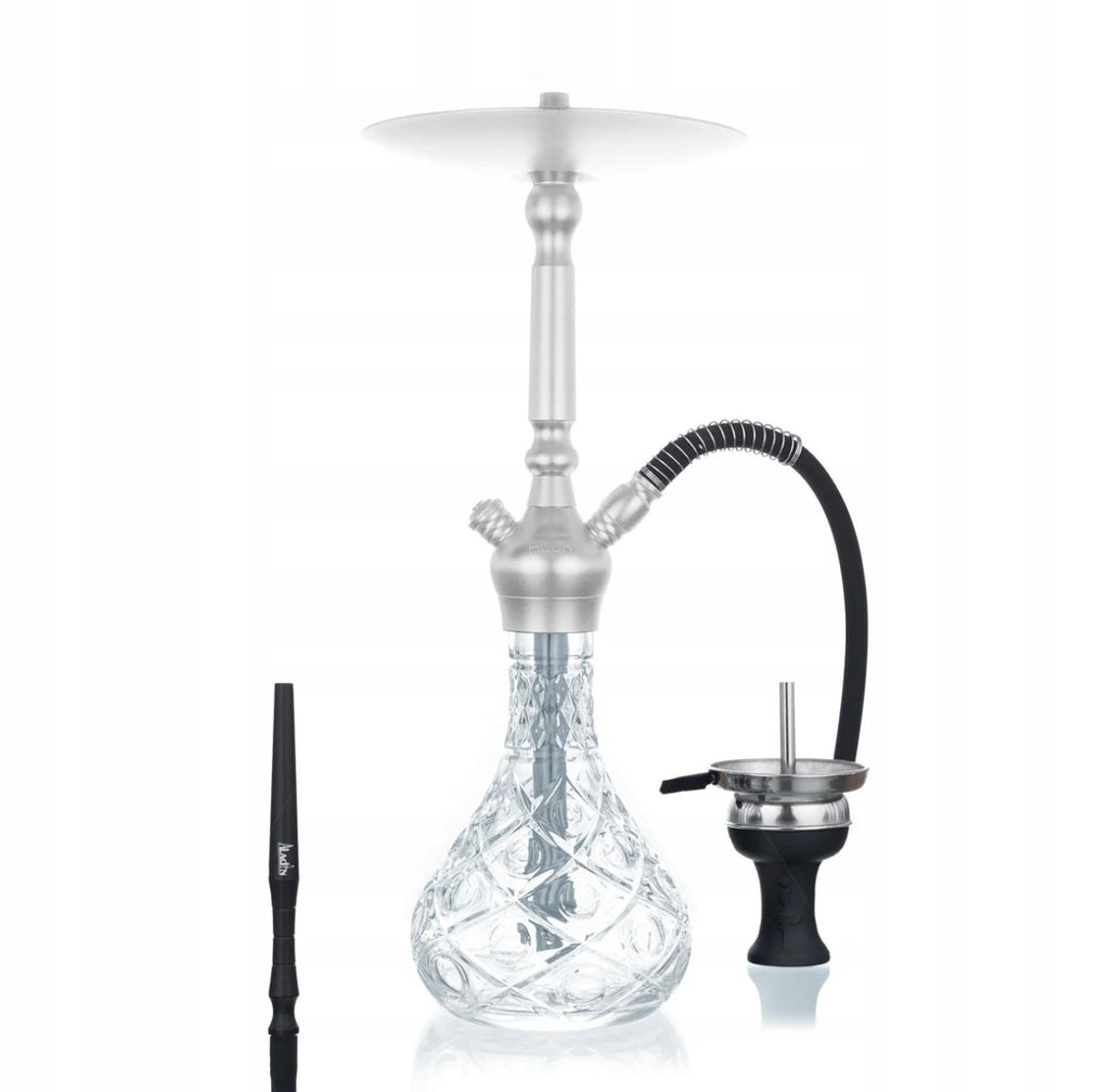 Aladin Alux M5 Hookah 55cm – Premium Shisha Set with Case (Silver)
