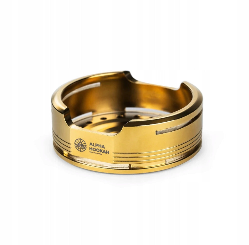 Alpha Hookah FNX Gold Overlay – Premium HMD Cap (Gold)