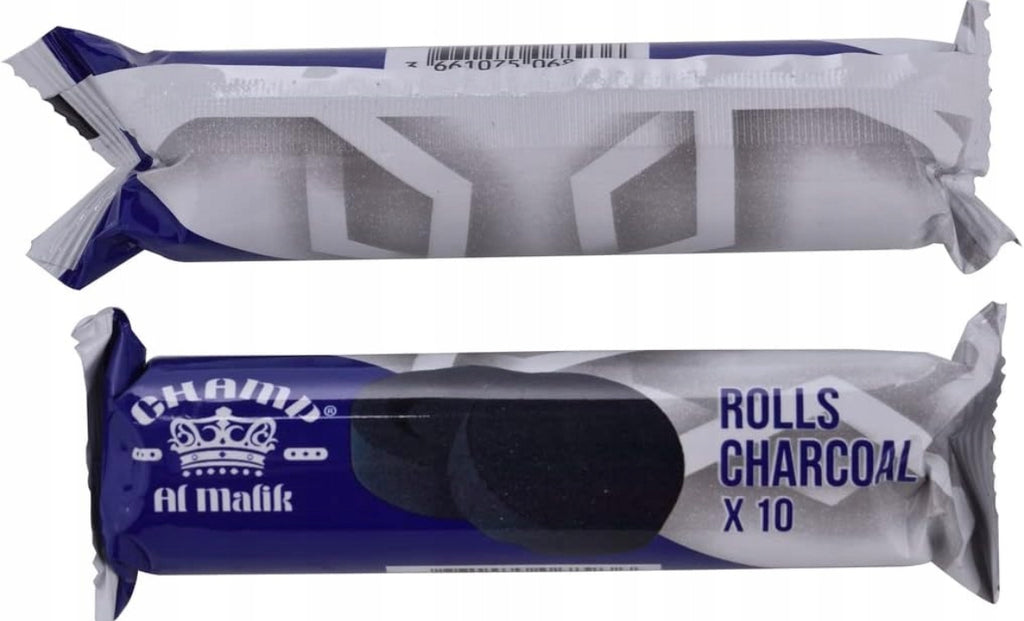 Hookah Charcoal 33mm – 100 Coals (10 Rolls) | Fast Ignition Shisha Coal