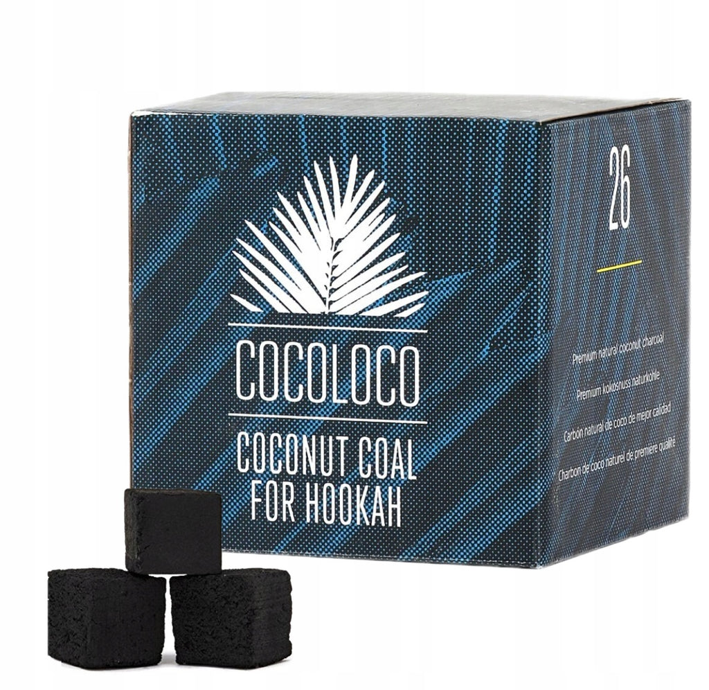 Cocoloco Coconut Charcoal 26mm – Premium Hookah Coals 1kg