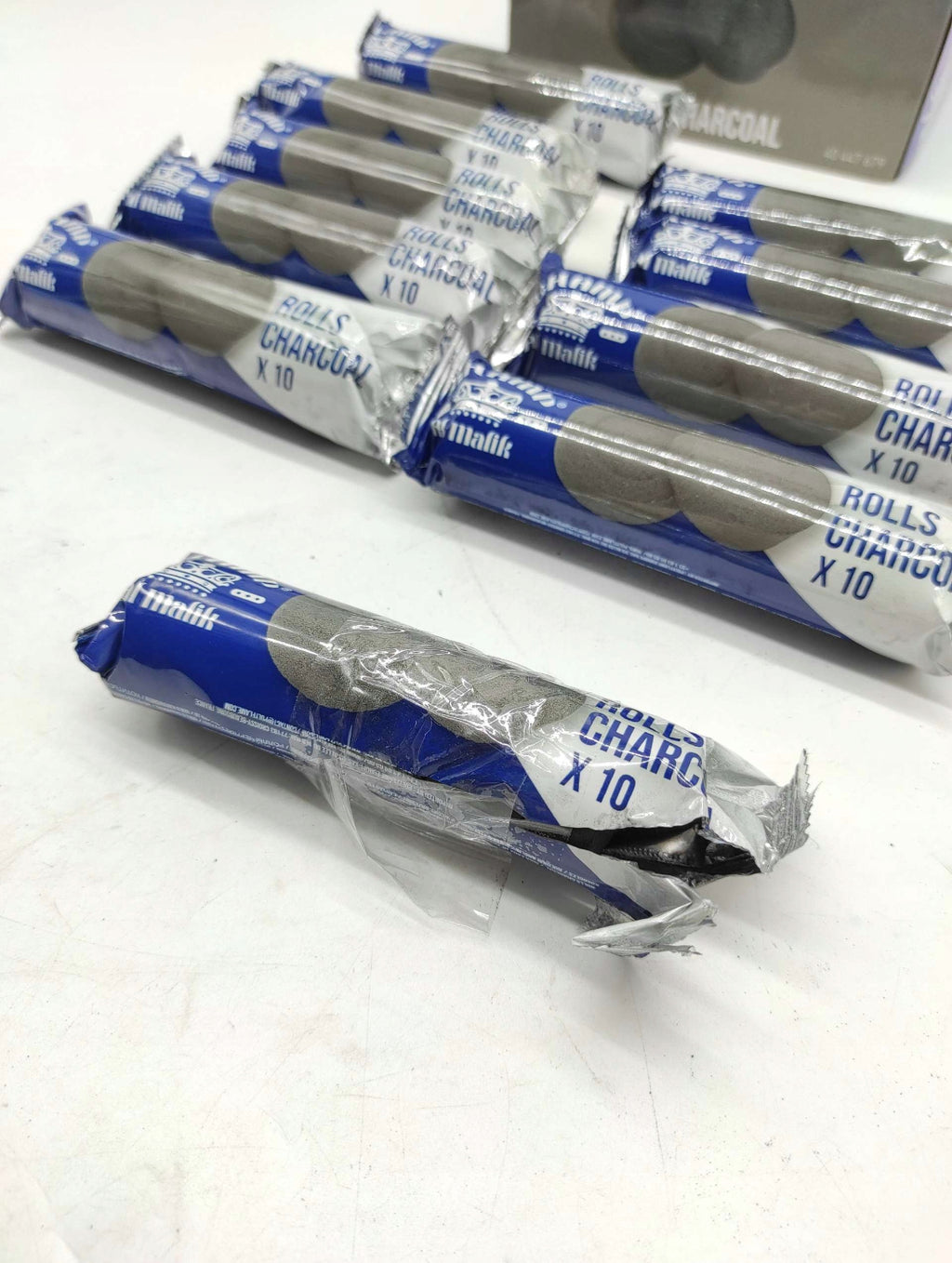 Hookah Charcoal 33mm – 100 Coals (10 Rolls) | Fast Ignition Shisha Coal