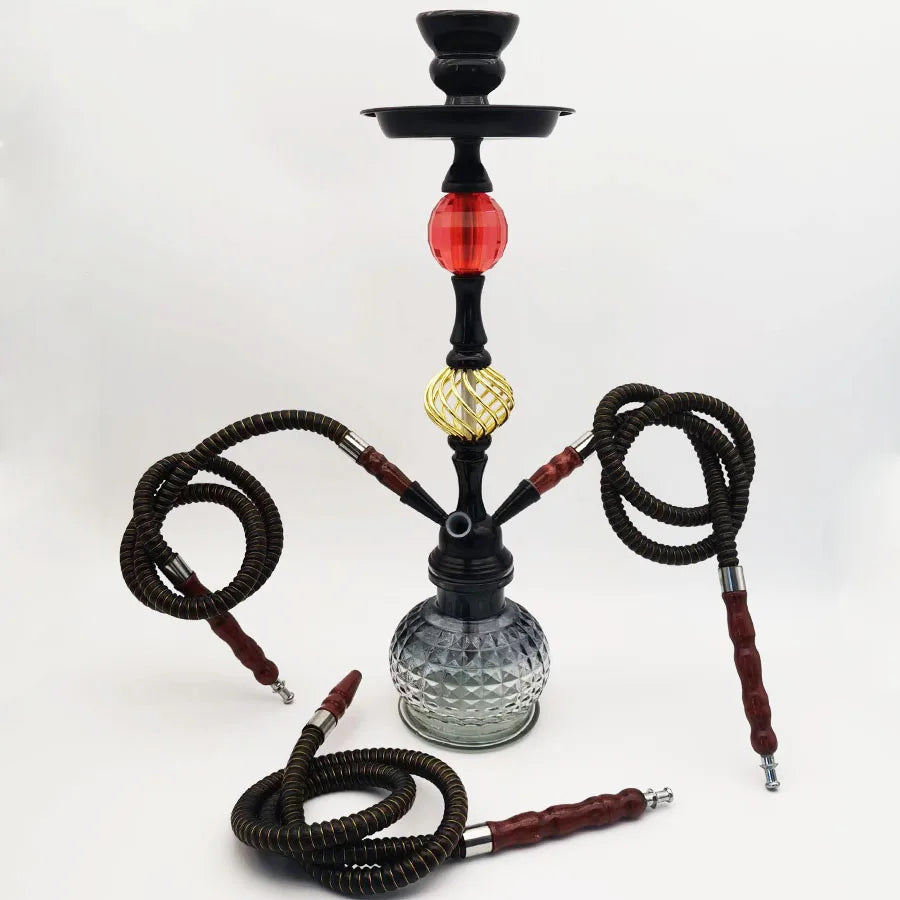 Premium 3 Hose Hookah Set – Complete Glass Edition