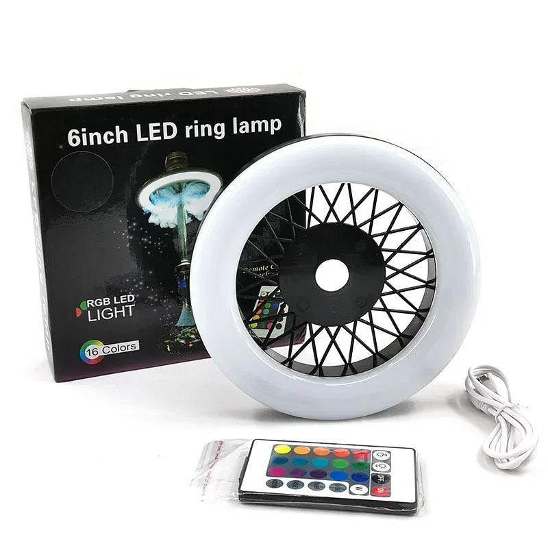 LED Hookah Ring Light – Remote Control Shisha Base Light