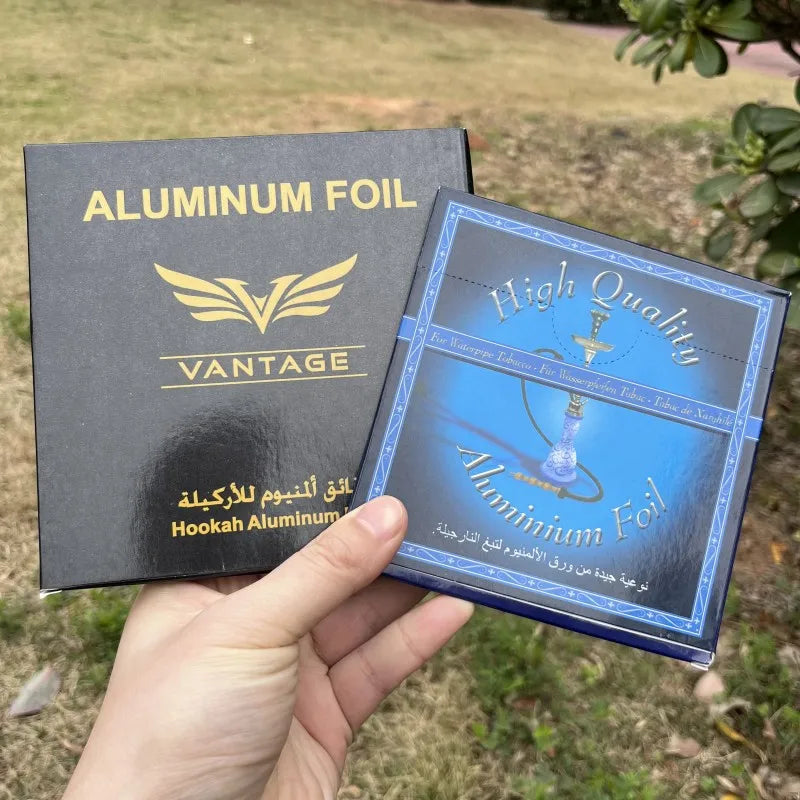 Pre-Cut Hookah Aluminum Foil – 50pcs Easy Use Shisha Sheets