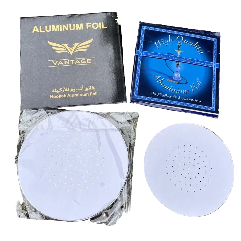Pre-Cut Hookah Aluminum Foil – 50pcs Easy Use Shisha Sheets