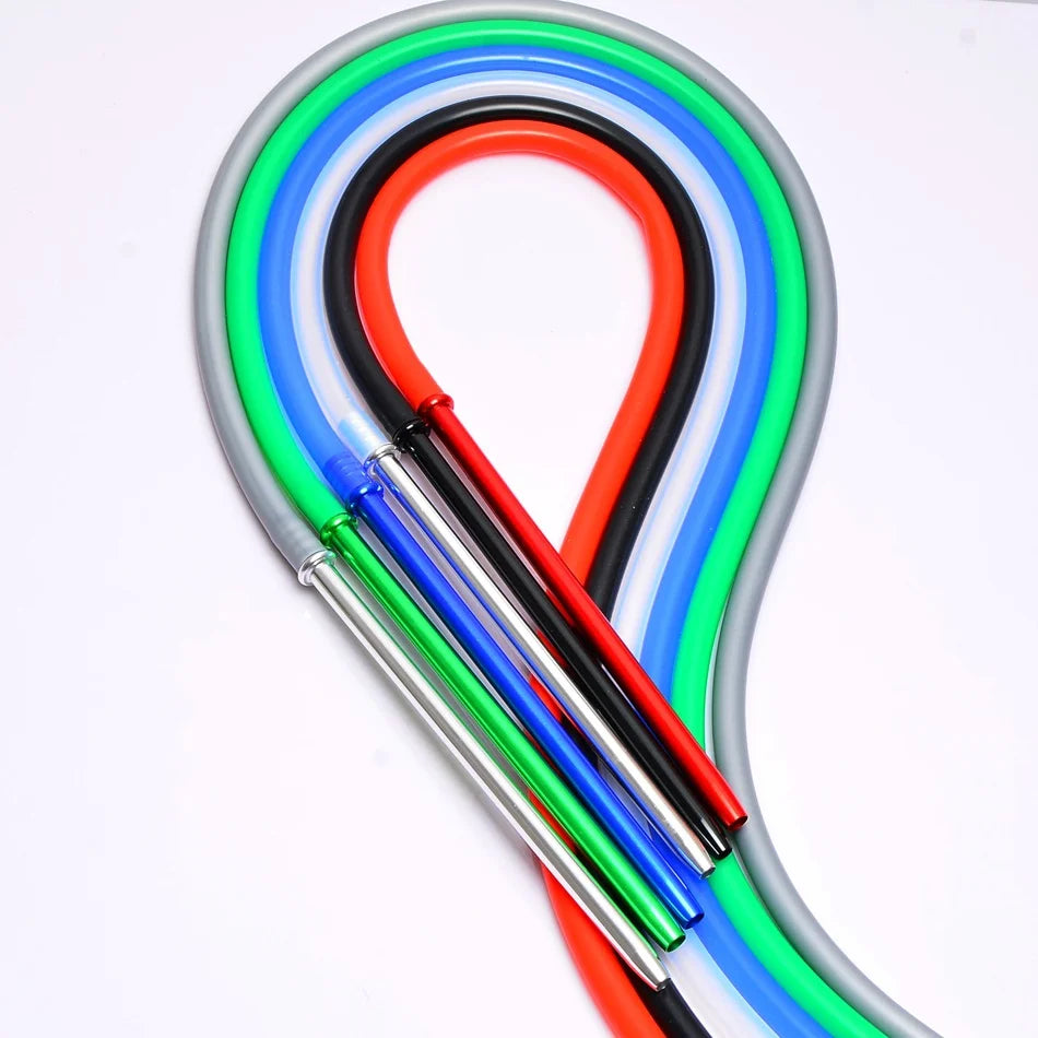 Premium Silicone Hookah Hose with Aluminum Handle 1.7M