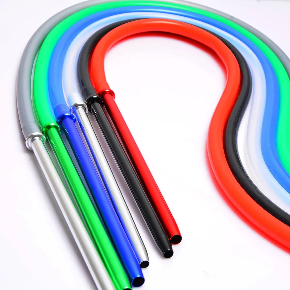 Premium Silicone Hookah Hose with Aluminum Handle 1.7M